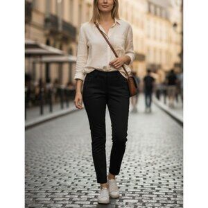 Banana Republic Martin Fit Stretch Black Pants Size 0